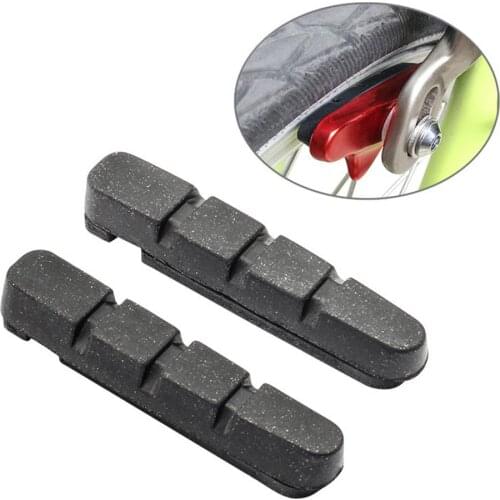 4PCS Road Bike Brake Pads Shoes for Alloy Rims Bicycle V Brake Shoes Durable Bicycle Brake Tools Replaceable Brake Pads
