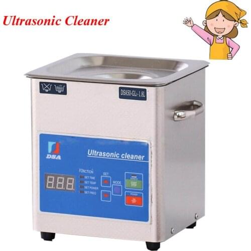 1.8L Ultrasonic Cleaner 110V/220V Digital Watch Washer Ultrasonic Cleaning Machine Steel Cleaning Machine DSA50-GL1