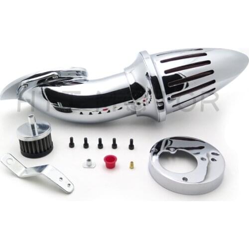 Aftermarket Motorcycle Parts Air Cleaner Intake Kit Filter For Honda VTX1300 VTX 1300 1986-2012 CHROMED