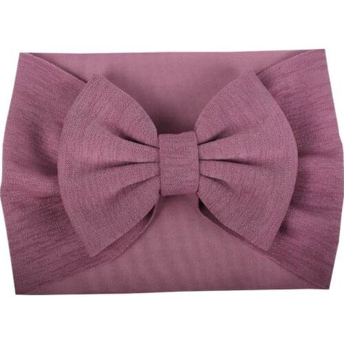 1pcs Knot Bow Nylon Headbands ,Cable Knit Wide Cotton Headwraps Soft Hairwear Christmas Hair Accessories for Girls Kids