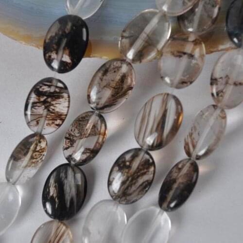 18x13MM Black Crystal Loose Beads Strand 15.5 Inch Jewelry A306