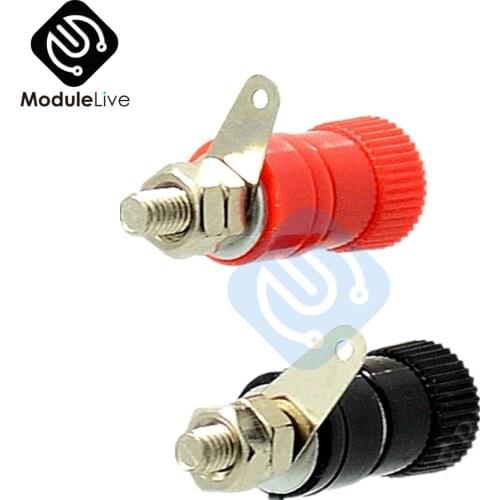 2PCS 1Pairs JS-910B 4mm Jack socket Female Binding Banana Plug Post Terminals for Speaker Audio Less Than 5A and 1KV