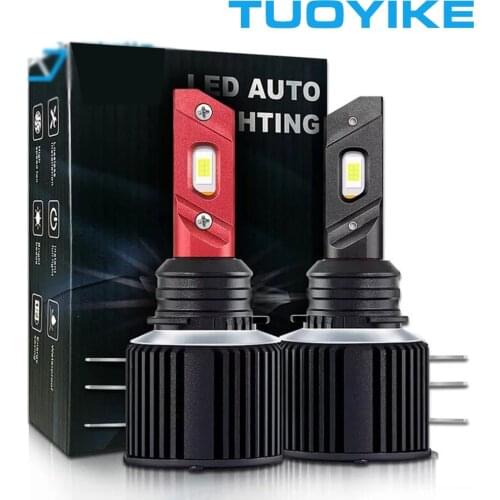 2PCS H15 LED Headlight Canbus For Volkswagen Skoda Mazda CX5 BMW BENZ Ford Driving DRL Light For Golf7 Ford Roger 70W 12000LM