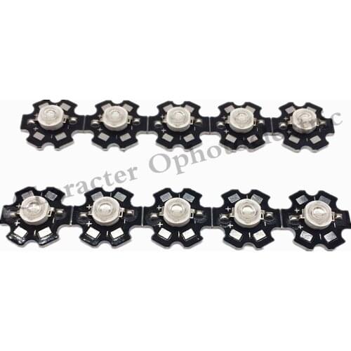 20 pcs 1W/3W Blue 465-470nm/ Royal Blue 445-455NM High Power LED Emitter 700mA with 20mm Star PCB
