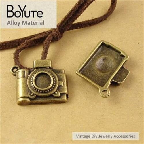 BoYuTe (40 Pieces/lot) 20*17MM Antique Bronze Zinc Alloy Charms Camera Pendant for Jewelry Findings Components fit Diy Necklace