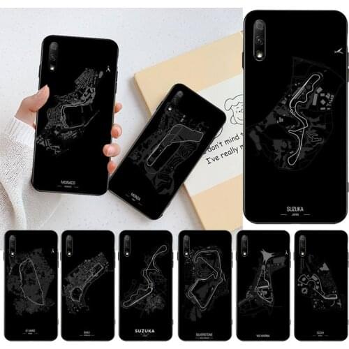 Formula 1 Racing Circuit Map Phone Case For Huawei Nova 6se 7 7pro 7se honor 7A 8A 7C Prime2019