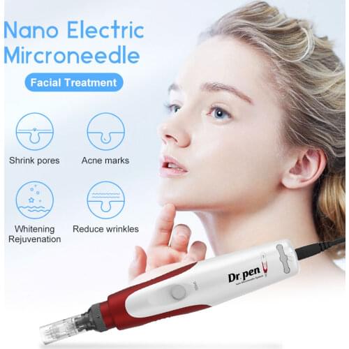 Electric Derma Rolling Pen Dermapen Professional Bayonet Screw Needle Remove Wrinkle Beauty Device Microneedling Pen Dropship
