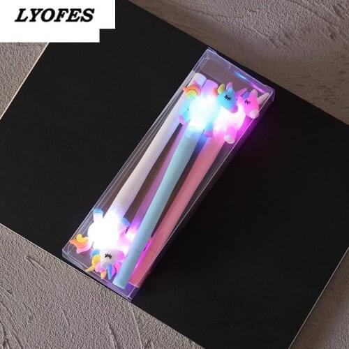 4Pcs/Set Gel Pen Unicorn Pen Stationery Kawaii School Supplies Gel Ink Pen School Stationery Office Suppliers Pen Kids Gifts