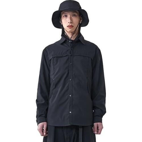 PUPIL TRAVEL Techwear Urban Cargo Shirt Hip Hop Style Punk Fashion