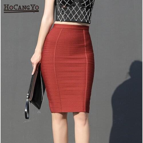 HOCANGYO Short Pencil Skirts