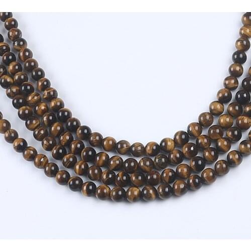 Freshwater Natural 8-9mm Tiger Eye Stone String Wholesale Natural Stone Bead For Jewelry Making