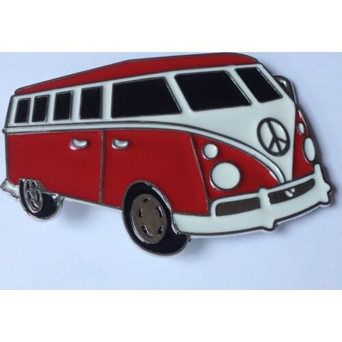 CARAVAN CAMPER VAN BUS VW PEACE SIGN CAR BELT BUCKLE SW-BY52,Free shipping