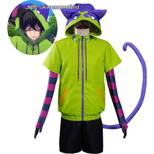 SK8 SK∞ the Infinity Miya Cosplay Costume Men School Uniform Japanese Anime Sportswear Tops Jacket Pants Hoodies Tail Socks