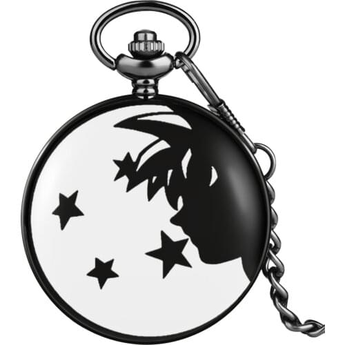 Cartoon Quartz Pocket Watch Handsome Design Classic White Dial Portable Necklace Pendant Clock Children Watch The Best Present