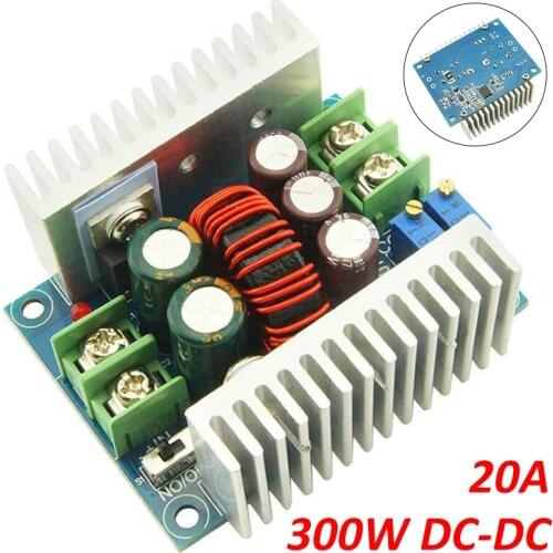 1PC DC 300W 20A 6V to 40V Constant Current Adjustable Step Down Converter Voltage Module Electronic Accessories