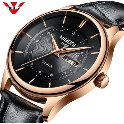 NIBOSI Watch Men Sports Waterproof Date Analogue Quartz Mens Watches Chronograph Business Watches For Men Relogio Masculino