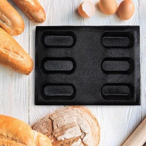 Glass Fiber Silicone Oval Bread Mold Various Hamburger Cookie Puff Porous Mould Cake Tart Pan Non Stick Bake Tools