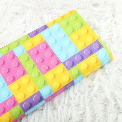 Half Yard Plain Cotton Fabric Building Block Printing Fabric Sewing Quilting Fabrics Basic Quality For Patchwork Needlework Diy