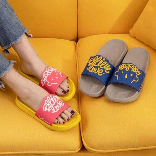 Family Slippers Male Fashion Cartoon Korean Slippers Student Bathing Home Slippers Women Shoes Mens Shoes Indoor Slippers