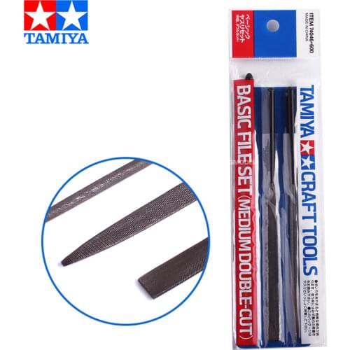 Tamiya 74046 Basic File Set Medium Double Cut PLASTIC MODEL KIT CRAFT TOOLS NEW