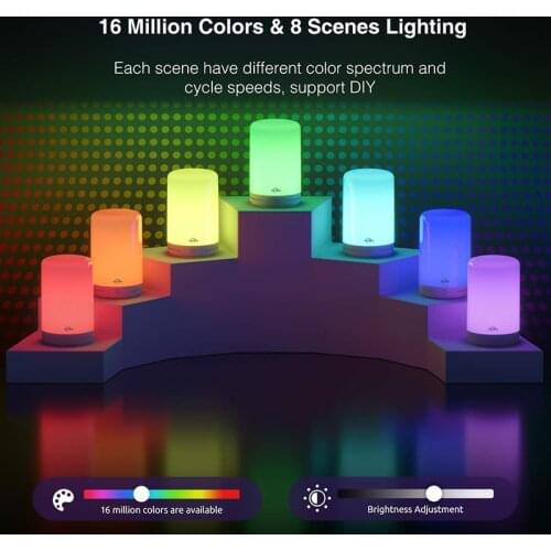 10W NiteBird TUYA Smart Table Lamp EU Touch Sensor Control Bedside Lamps LED Night Lights Compatible With Alexa Google Home