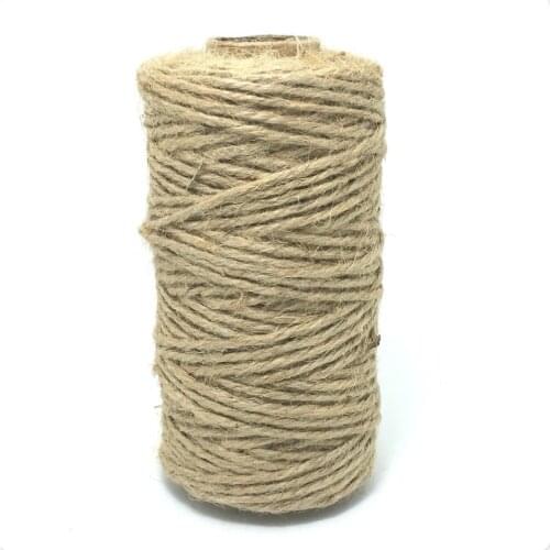 About 1.5MMX60m/roll Natural Jute Twine 3 Ply Hemp Cord Rope Jute Rope For Craft Packaging MS16051903