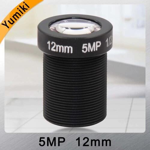 Yumiki 5.0Megpixel M12 MTV 12mm 5MP HD CCTV Camera Lens IR HD Security Camera Lens Fixed Iris