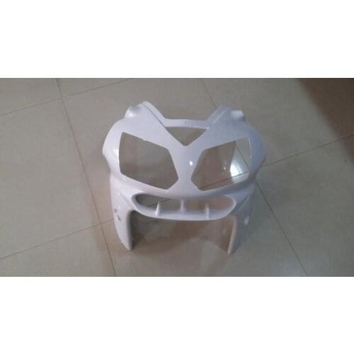1Pcs Durable Motorbike ABS Upper Front Fairing For KAWASAKI NINJA ZX12R 2003 Unpainted White