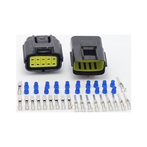 2sets - Car Waterproof 10 Pin Electrical Wire Connector Plug AWG Car Motorcycle