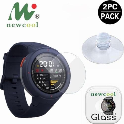 2pcs For Xiaomi Huami AMAZFIT Verge 3 lite Smart Watch Tempered Glass Screen Protector Protective Film Guard Anti Explosion