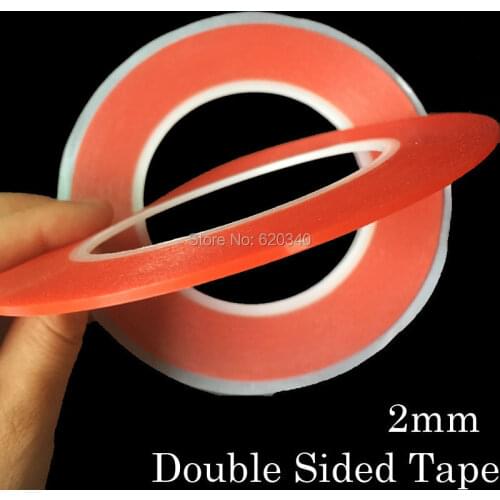 2 pcs/lot Strong 2mm*25M Choose Acrylic Adhesive Double Sided Tape for iphone Battery Phone Display Lens LCD Screen ,0.2mm Thick