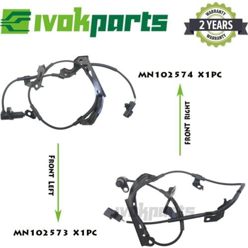 2x Front ABS Wheel Speed Sensor For Mitsubishi Triton L200 Pajero Montero Sport Challenger Shogun MN102573 MN102574