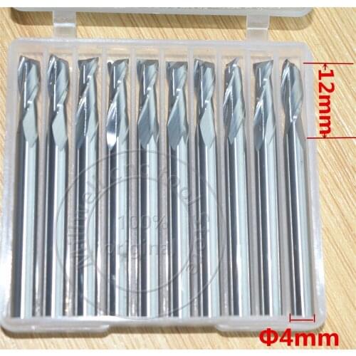 4mm*12mm,Freeshipping,CNC wood tools,carbide End Mill,woodworking insert router bit,Tungsten steel milling ,MDF,PVC,Acrylic,Wood
