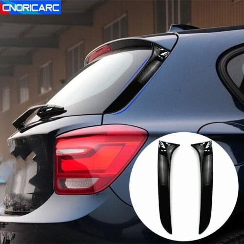 Car Styling Rear Windshield Side Wing Spoiler Frame Cover Stickers Trim For BMW 1 Series F20 F21 2012-19 Exterior Accessories