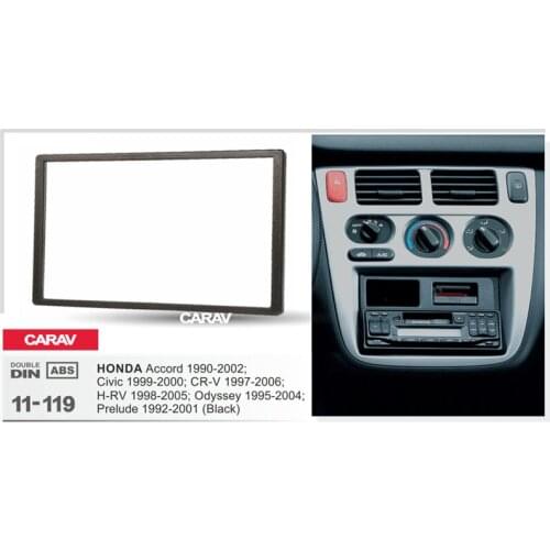 CARAV 11-119 car 2DIN fascia facia panel plate frame for HONDAAccord Civic CR-V H-RV Stereo Fascia Dash CD Trim Installation Kit