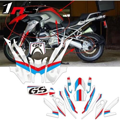 For BMW R1200GS LC R 1200GS A set of decorative protection decals for motorcycle body fuel tank exhaust pipe beak stickers