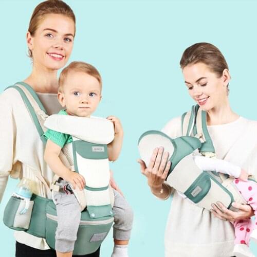 Infant Baby Carrier Hipseat Ergonomic Kangaroo Sling Baby Travel 0-36M Ergonomic Waist Carrier Front Facing Canguro Baby Bag B50