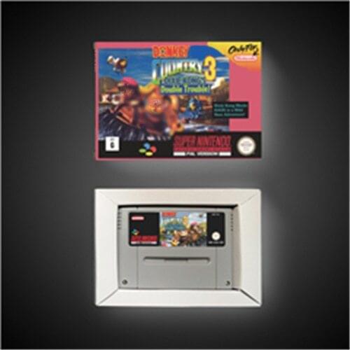 Donkey Country Kong 3 - Dixie Kongs Double Trouble! - RPG Game Card Battery Save EUR Version Retail Box