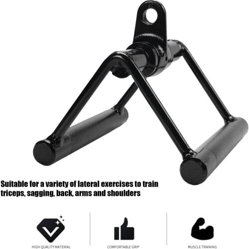 Fitness Pully Cable Machine V-Bar V Shaped Press Down Bar Rowing Machine Training Handle Bar Attachments For Fitness Accessory