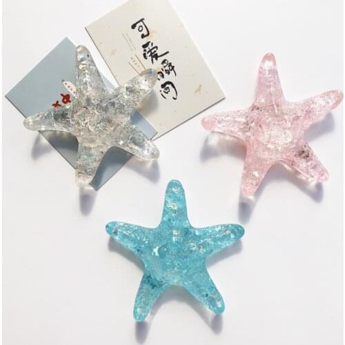 Crystal Starfish Refrigerator StickersCreative ocean style home furnishing Home Kitchen Magnetic Stickers Fridge Magnet Decor