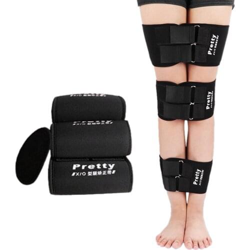 Black Adjustable O-type X-type Legs Corrector Correct Belt Legs Correction Belt S M L 3pcs/set