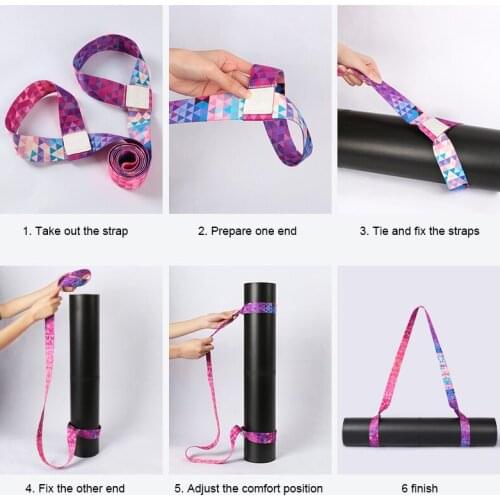 Yoga Mat Carry Strap Adjustable Shoulder Strap for Yoga Mat Sling Pilates Exercise Fitness MC889