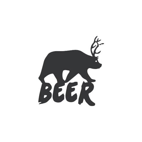 Cute Bucks Animals Beer Words Art Car Sticker Decals Vinyl Decor Removable L583