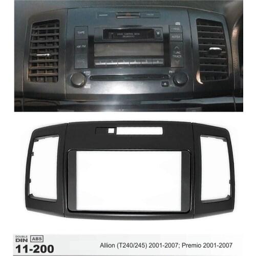 Double Din Refitting Car Radio Panel Fascia For Toyota Allion 240 o Cover Dash Trim Installation Frame Kit