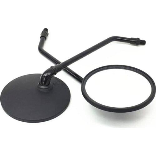 Motorcycle 10mm Square 4" Rearview Side Mirrors Dual Sport Black Universal Bike For Harley Honda Yamaha R6