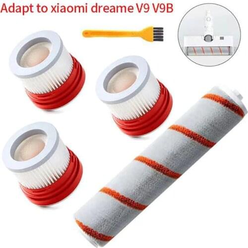 Hepa Filter Roller Brush Parts Kit for Xiaomi Dreame V9 V9B V9P V10 Household Wireless Handheld Vacuum Cleaner Accessories