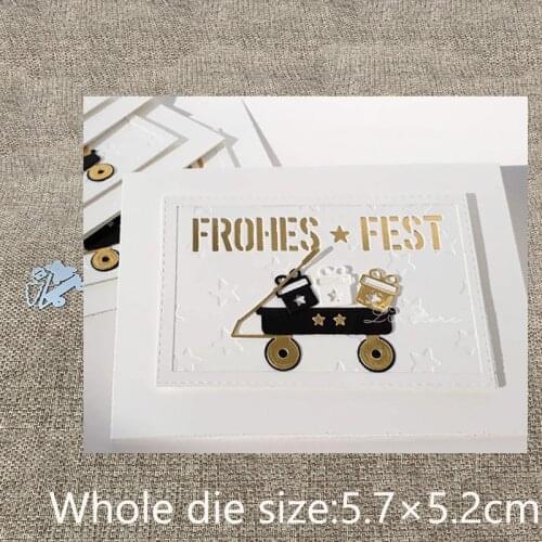 New Design Craft Metal stencil Cutting Dies gift cart decoration scrapbook die cuts Album Paper Card Craft Embossing