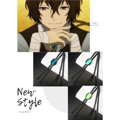 Bungo Stray Dogs Dazai Osamu Cosplay Necklace Pendant Jewelry Brooch Halloween Carnival Cosplay Costume Accessories For Unisex