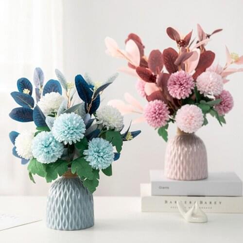 Nordic Flower Vase Decoration Desktop Ornament Nordic Flower Pots Wedding Room Decor Home Decoration Christmas New Year Decor