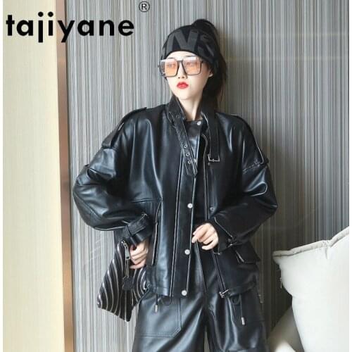 Tajiyane 2021 Women Korean Autumn Clothes Genuine Leather Jackets Woman Real Sheepskin Coats High Quality Mujer Chaqueta TN1716